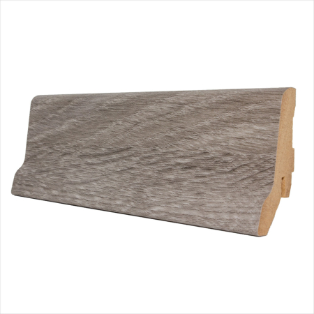 Exquisit 8 mm - Plinta stejar Sonoma gri MDF, finisaj PVC, 60x23x2800 mm