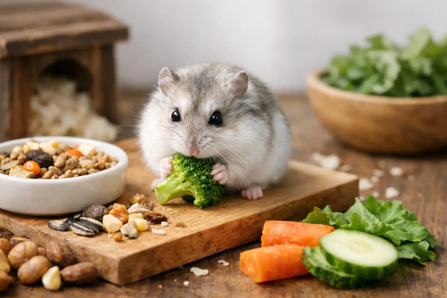 Ce mananca un hamster pitic corect