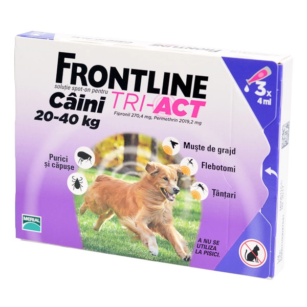 deparazitare externa caini Frontline