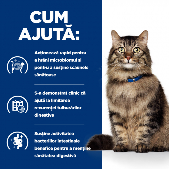 1.5kg Hill’s PD Gastrointestinal Biome, hrană uscată dietă veterinară pentru pisici cu probleme intestinale [7]