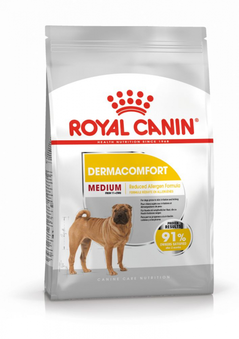 12kg Royal Canin Medium Dermacomfort hrana uscata caine pentru prevenirea iritatiilor pielii [2]