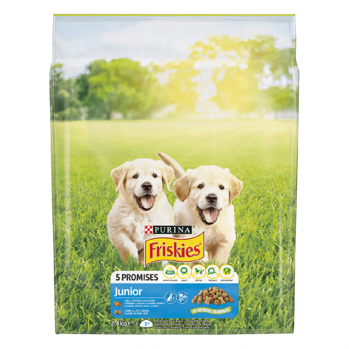 8 kg Friskies Junior, Pui și Legume, hrană uscată pentru câini juniori [2]