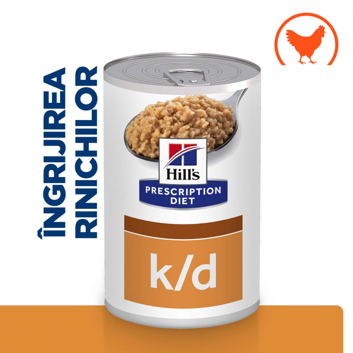 350g Hill's PD Canine K/D hrană umedă dietă veterinară pentru câini cu probleme renale [2]