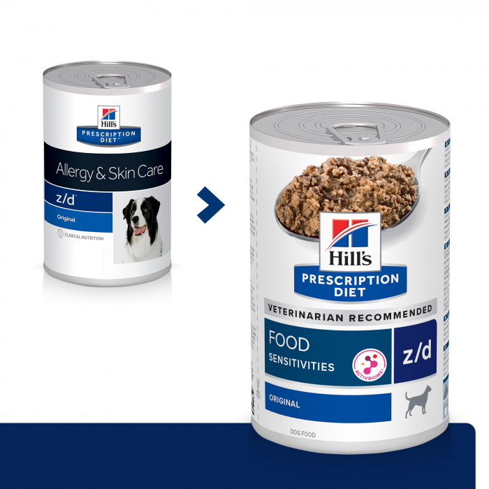 370g Hill's PD Canine Z/D Ultra, hrană umedă dietă veterinară pentru câini cu probleme dermatologice [4]