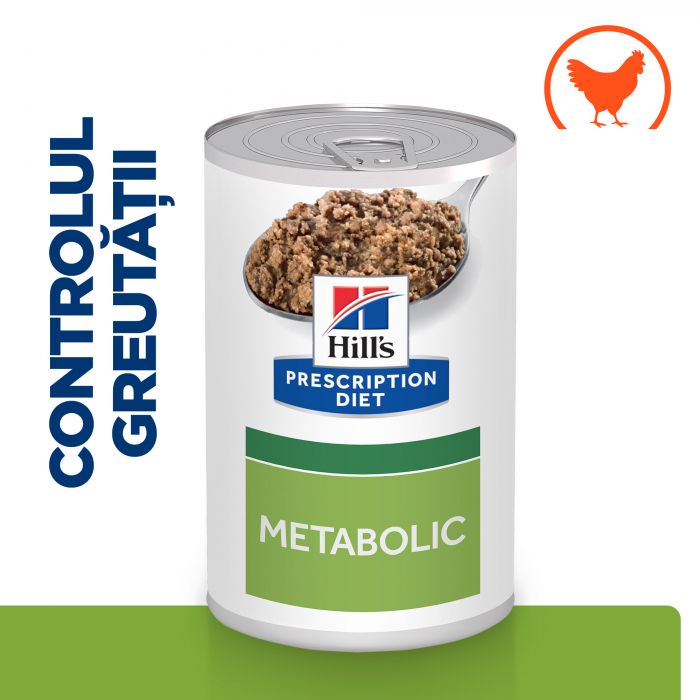 370g Hill’s PD Metabolic Weight Management, hrană umedă dietă veterinară pentru caini cu probleme de greutate [2]