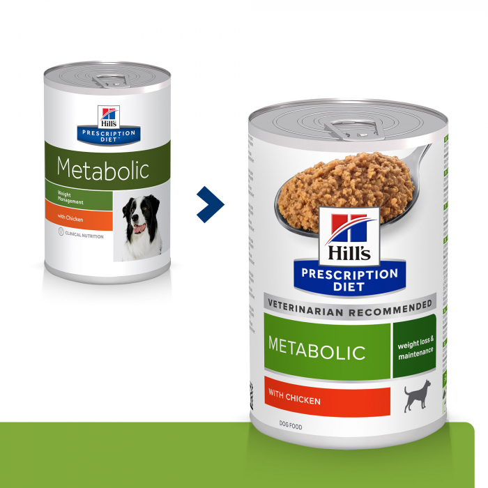 370g Hill’s PD Metabolic Weight Management, hrană umedă dietă veterinară pentru caini cu probleme de greutate [4]