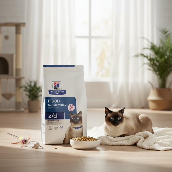 3kg Hrana uscata dieta antialergica Hills PD Feline Z/D [2]