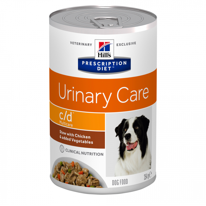 Hill’s Prescription Diet c/d Multicare Stew  hrană pentru câini cu pui și legume 354 g ( dizolvarea urolitilor ) [1]