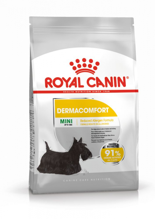8 kg Royal Canin Mini Dermacomfort hrana uscata caine pentru prevenirea iritatiilor pielii [2]
