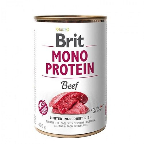 Hrană umedă pentru câini - Brit Mono Protein Beef 400 g [1]