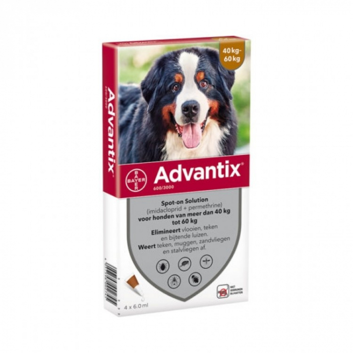 Pipetă antiparazitară Advantix 600 pentru câini 40-60 kg VetPet-Shop [1]