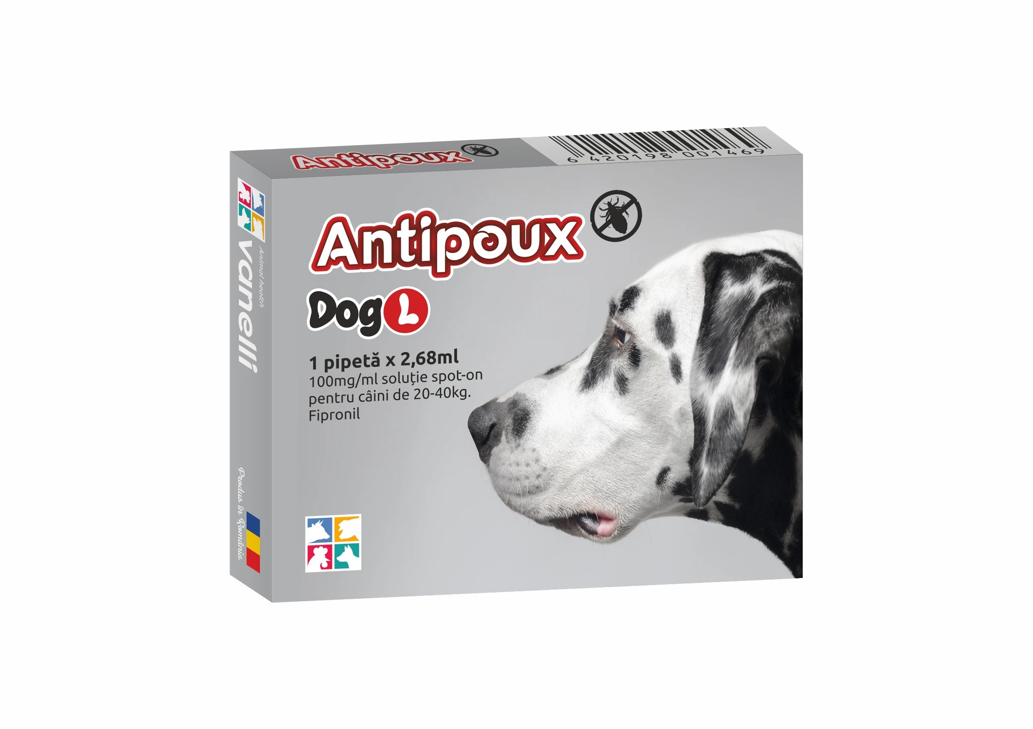 ANTIPOUX DOG L spot on , 1 PIPETA ANTIPARAZITARA [1]