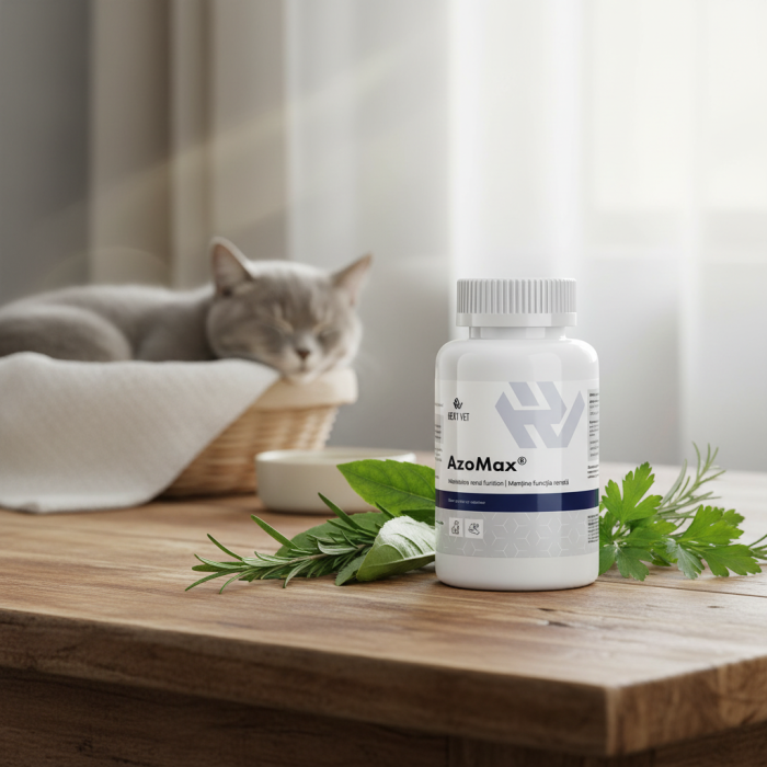 AzoMax® Hexy Vet – Suport Renal Câini și Pisici, 120 Capsule [2]