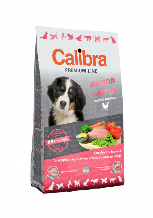 Hrana uscata caini, Calibra Dog Premium Line Junior Large 3kg [1]