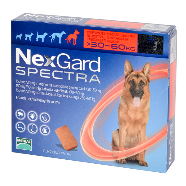 Deparazitare externă pentru câini - Nexgard Spectra XL cutie cu 3 comprimate masticabile [1]