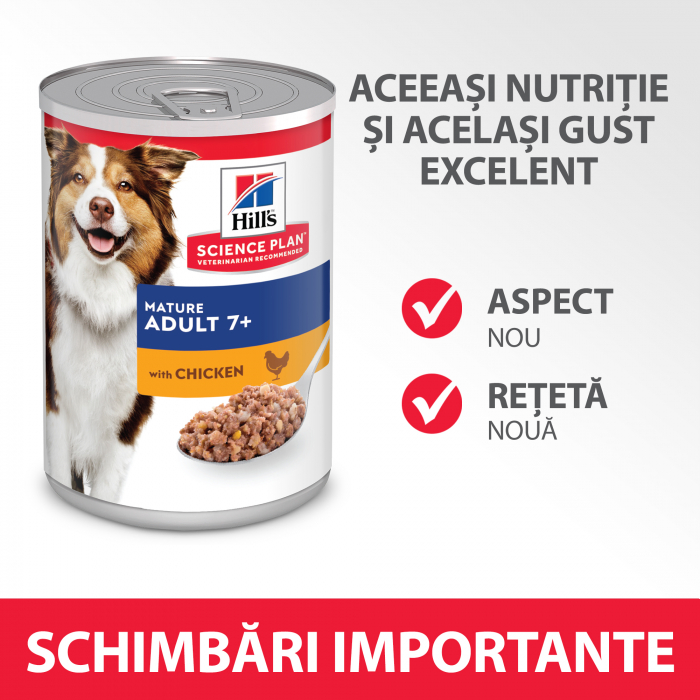 HILL’S SCIENCE PLAN MATURE ADULT  hrană pentru câini cu pui 370 g (conservă) [5]