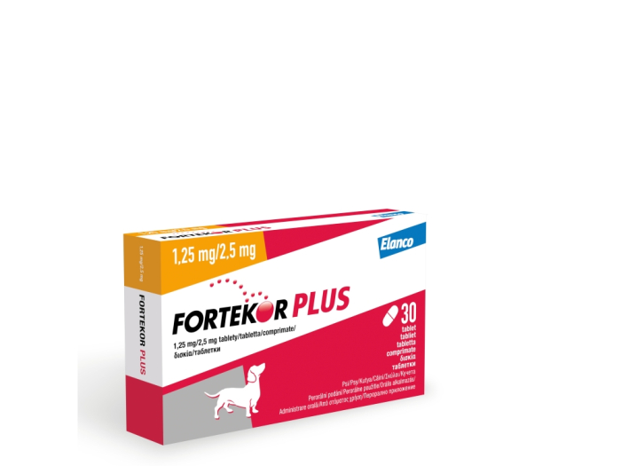 Fortekor Plus 1,25/2,5 mg, 30 tablete – Pimobendan + Benazepril pentru câini [2]