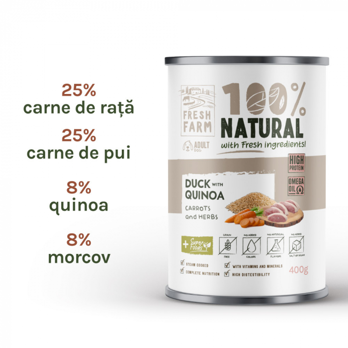 Fresh Farm Coarse pate with duck, quinoa, carrots and herbs 400 gr [1]