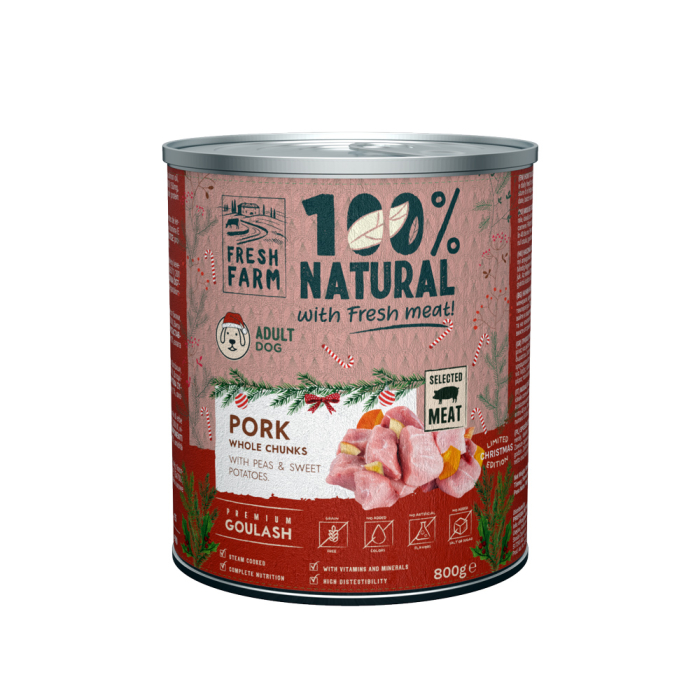 Fresh Farm Dog Goulash Pork 800gr Christmas Edition [1]