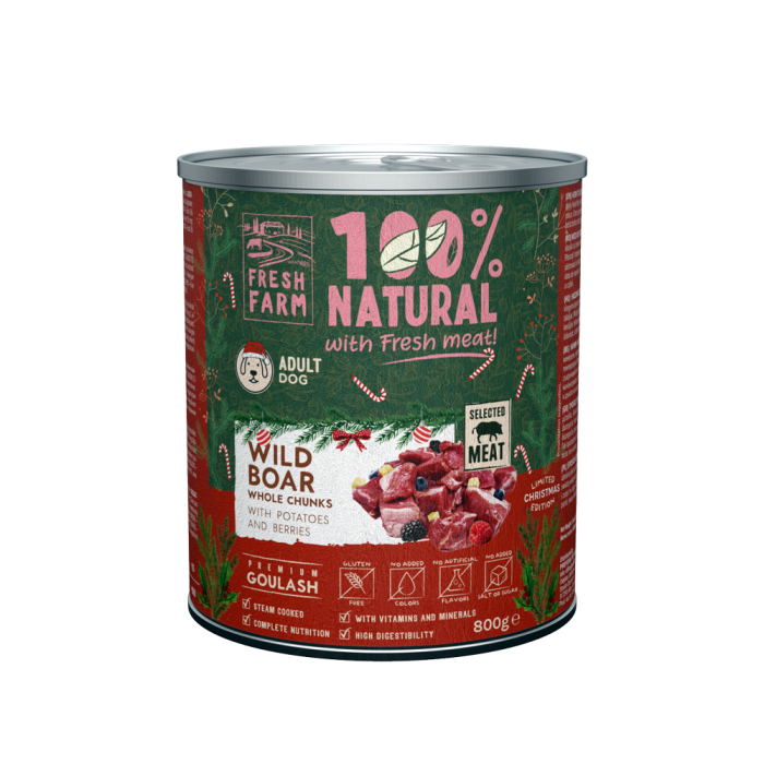 Fresh Farm Dog Goulash Wild Boar 800gr Christmas Edition [1]