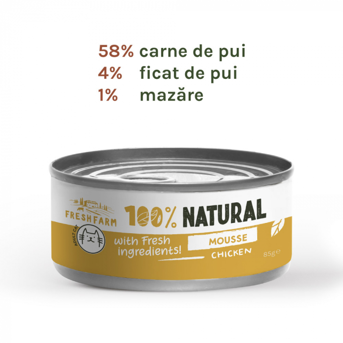 Fresh Farm Mousse pate with chicken 85 gr [1]