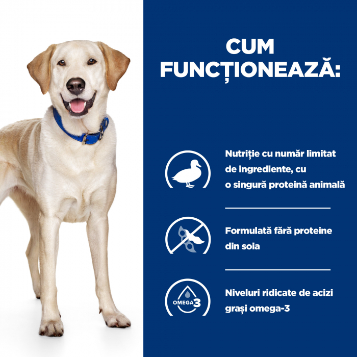 4kg Hill's PD Canine D/D Duck & Rice, hrana uscata dieta veterinara pentru caini [9]