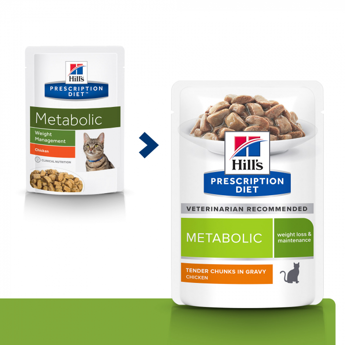 Hill’s PD Metabolic Weight Management  hrana pentru pisici 85 g (plic) x 12 plicuri [3]