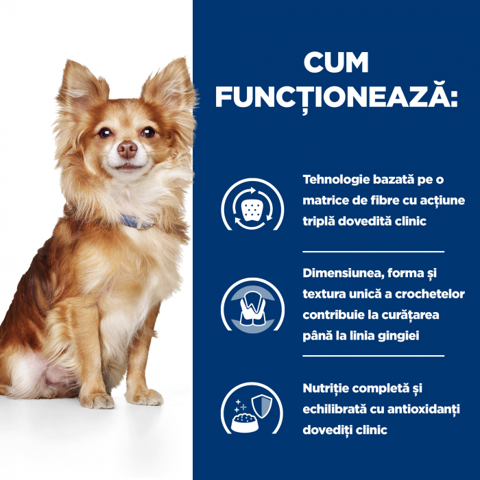 3kg Hill's PD t/d Dental Care Mini  hrana dieta veterinara pentru caini [9]