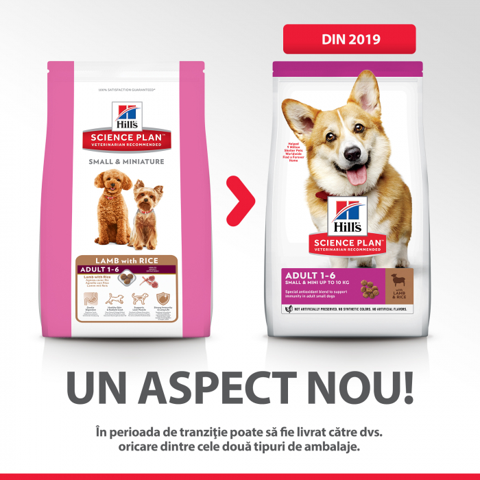 HILLS SCIENCE PLAN ADULT SMALL & MINI  hrană pentru câini cu miel și orez 1.5 kg [4]