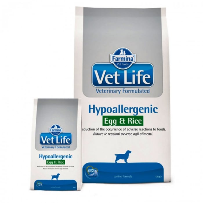 Hrana uscata dieta pentru caini Vet Life Hypoallergenic Egg and Rice 2kg [1]