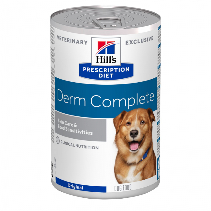 Hill's PD Derm Complete , Hrană Pentru Câini Cu probleme de piele 370g [1]