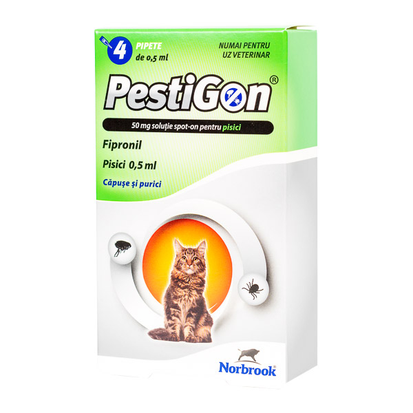 Pestigon Cat - pipetă antipurici pentru pisici [1]