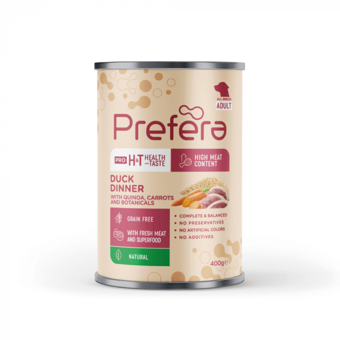 Prefera Coarse pate with duck, quinoa, carrots and herbs 400 gr [1]