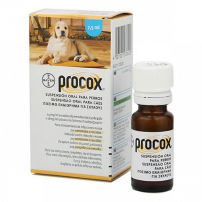 Deparazitare interna caini Procox Suspensie orală 7,5ml [1]