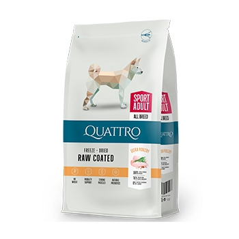 Hrana uscata pentru caini activi Quattro All Breed Extra Poultry 12 kg [1]