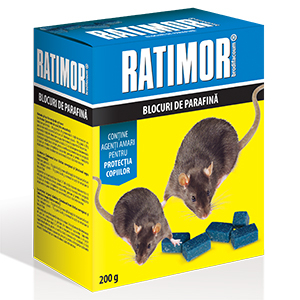Ratimor Brodifacoum Wax Block 5g/200g ( 29ppm ) - Blocuri de parafina [1]