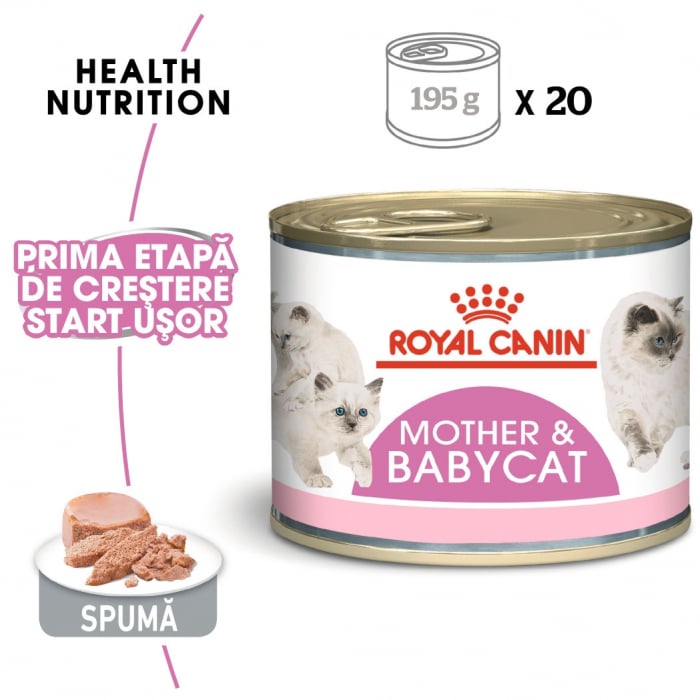 Royal Canin Mother & BabyCat hrana umeda pisica mama si puii pana la 4 luni, 195 g [1]