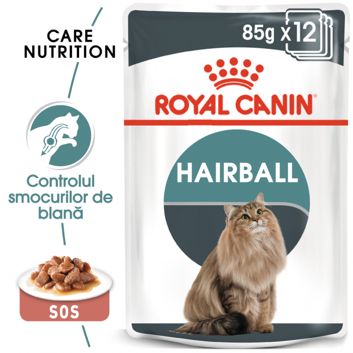 Royal Canin Hairball Care Adult hrana umeda pisica pentru controlul ghemurilor de blana, 12 x 85 g [7]