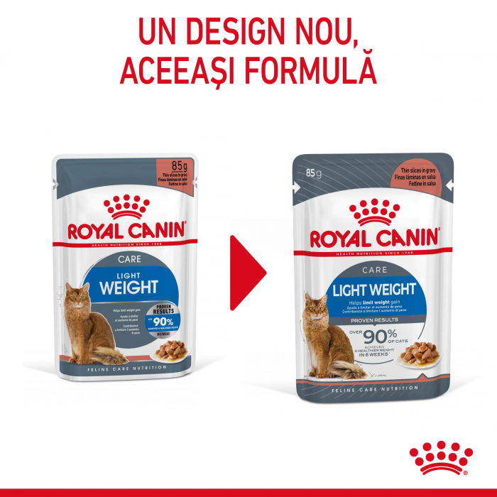 Royal Canin Light Weight Care Adult hrana umeda in sos pisica pentru limitarea cresterii in greutate, 12 x 85 g [10]