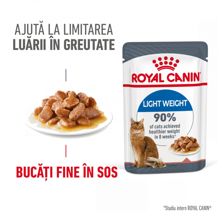 Royal Canin Light Weight Care Adult hrana umeda in sos pisica pentru limitarea cresterii in greutate, 12 x 85 g [4]