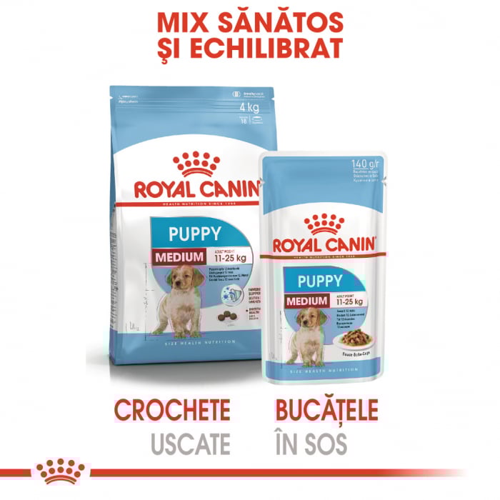 10 x 140g Royal Canin Medium Puppy hrana umeda caine junior [6]