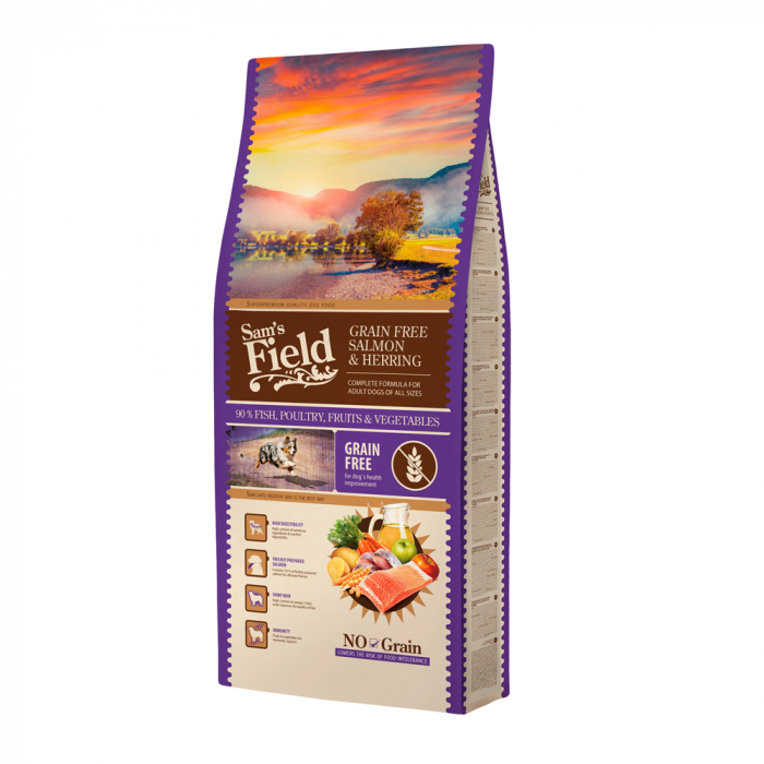 Sam's field adult grain-free salmon and herring 13kg [1]