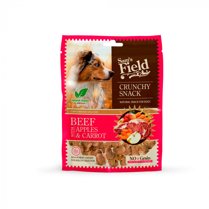 Sam's field crunchy snack beef with apples and carrot 200gr [1]