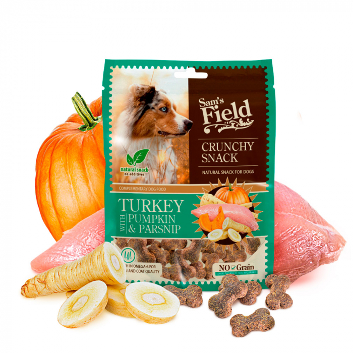 Sam's field crunchy snack turkey with pumpkin & parsnip 200gr [2]
