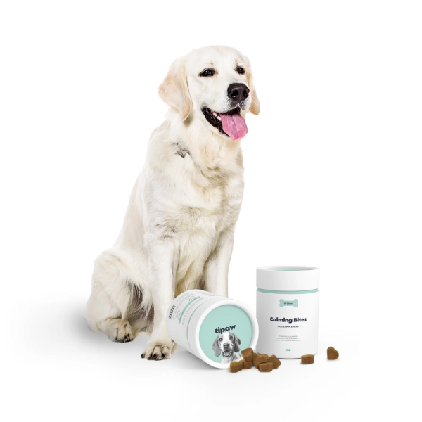 Tipaw Calming Supplement–Supliment calmant pentru câini stresați și anxioși, 60 de comprimate masticabile moi, Soft chews pentru reducerea stresului, anxietății și comportamentelor nedorite la câini [3]