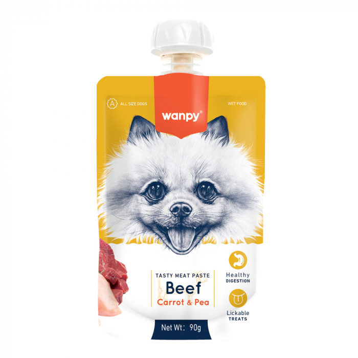 Wanpy recompensa caini pasta din carne de vita 90 gr [1]