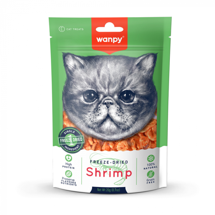 Wanpy recompensa pisici crevete uscat 20 gr [1]
