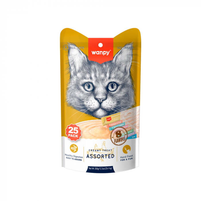 Wanpy recompensa sos cremos pisici mix arome 25x14 gr [1]