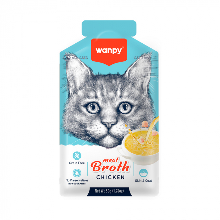 Wanpy supa de pui 50 gr pentru pisici [1]