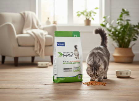 1.5kg HPM Adult with salmon neutered & entired cat, hrana uscata pentru pisici sterilizate [1]